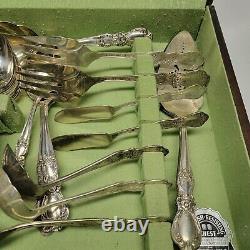 Rogers Bros 102 Piece Set Antique 1847 Flatware Heritage Set Finest Silverplate