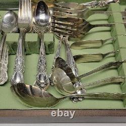 Rogers Bros 102 Piece Set Antique 1847 Flatware Heritage Set Finest Silverplate