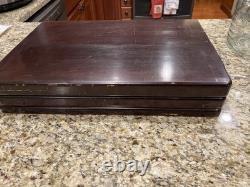 Rogers Bros 1847 First Love Silverware 12 Settings + Serving Pcs + Box 84 Pcs