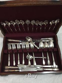 Rogers Bros. 1847 IS silverware flatware serving pieces box set 44 with box