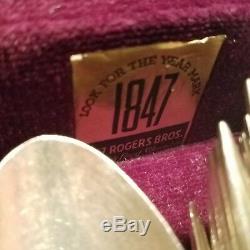 Rogers Bros 1847 International First Love Silverplate Flatware Set 60+ pcs