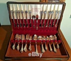 Rogers Bros. 1847 Remembrance Pattern 76 Piece Set Silver Plate Flatware