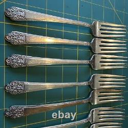 Rogers Bros 47 Piece Set Antique 1847 Flatware Set Silverplate