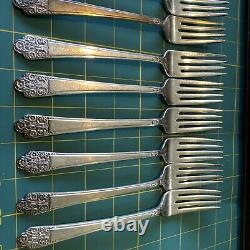 Rogers Bros 47 Piece Set Antique 1847 Flatware Set Silverplate