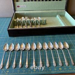 Rogers Bros 47 Piece Set Antique 1847 Flatware Set Silverplate