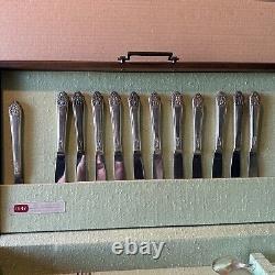 Rogers Bros 47 Piece Set Antique 1847 Flatware Set Silverplate