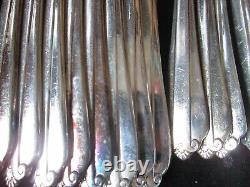 Rogers Bros 71 PC IS Inlaid Silver Silverplate Flatware Service for 8 + Extras