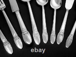Rogers First Love 50pc Set of Silver Plated Flatware c1930's