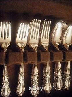 Rogers Heritage Silverplate Flatware Set for 10 + cocktail forks + soups MORE