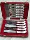 Royal Crown Derby set of 11 fruit forks and knives, ONE KNIFE IS MISSING