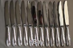 SET Christofle PERLES Silver-plate Table Dinner Forks Spoons Knives