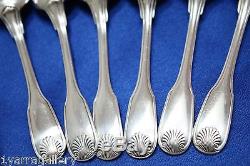 SET OF 6 Christofle VENDOME Coquille Shell Silver-plated Coffee Spoons 5 1/4 in