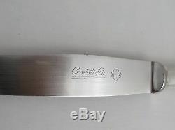 SET OF 7 Christofle BOREAL Silver-plated Dessert Salad Knives 8 1/8 in Art Deco