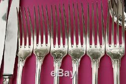 SET OF CHRISTOFLE VENDOME SILVERPLATE DINNER SET Forks Spoons Knives FRANCE