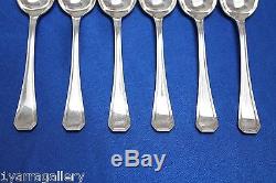 SET OF SIX Christofle AMERICA Silver Coffee Spoons 5 1/2 inch Teaspoons FRANCE