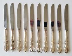 SET antique ROGERS mfg SILVERPLATE FLATWARE MEMORY monogram m BOX NOT INCLUDED