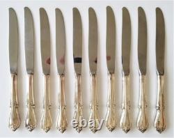 SET antique ROGERS mfg SILVERPLATE FLATWARE MEMORY monogram m BOX NOT INCLUDED