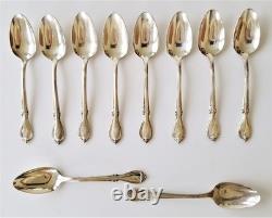 SET antique ROGERS mfg SILVERPLATE FLATWARE MEMORY monogram m BOX NOT INCLUDED