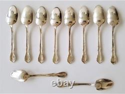 SET antique ROGERS mfg SILVERPLATE FLATWARE MEMORY monogram m BOX NOT INCLUDED