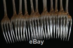 SET of 12 Christofle MARLY Silver-plate Table Dinner Forks 8 3/8 FRANCE