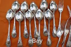 SET of 20 Christofle MARLY Silver-plate Table Dinner Forks / Spoons FRANCE