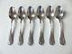 SET of 6 CHRISTOFLE MARLY SILVER PLATED COFFEE TEA SPOONS 5 3/10 (set 1)