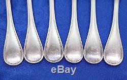 SET of 6 Christofle ALBI Silver-plated Dinner Forks 8 1/8 Table Place FRANCE
