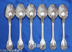 SET of 6 Christofle PORT ROYAL Silver-plated Dinner Table Place Spoon 8 1/8 inch