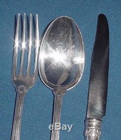 Silverplate Christofle France Flatware Set 18 Pcs Spoons Forks Knives (6 People)