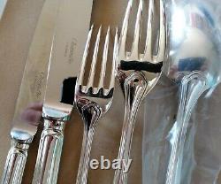 SPATOURS SET Christofle Silver-plate Table Diner Forks Spoons Knives NEW STAMPED
