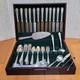 Service for 12 ANCESTRAL 1847 Rogers Bros Silverplate Flatware Set in Case
