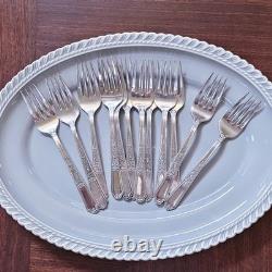 Service for 12 ANCESTRAL 1847 Rogers Bros Silverplate Flatware Set in Case