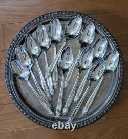 Service for 12 DANISH PRINCESS Silverplate Holmes & Edwards Flatware Set in Case