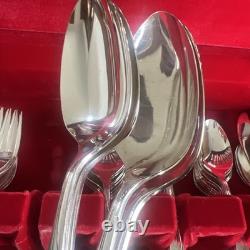 Service for 12 Oneida Community 77 Pc Silverplate Flatware Set in Case