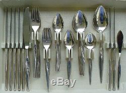 Service for 8 & Servers FLIGHT Oneida Community Silverplate 50pc EXCELLENT! 1963