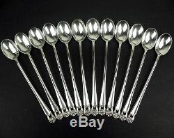 Set 12 x Iced Tea Spoons 1847 Rogers Eternally Yours 1941 vintage silverplate