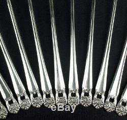 Set 12 x Iced Tea Spoons 1847 Rogers Eternally Yours 1941 vintage silverplate
