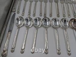 Set 1847 Rogers Bros Silver Plated Eternally Yours Flatware 52 piece