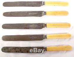 Set -5 English Joseph Rodgers& Sons Cutlers To Her Majesty V R Knives