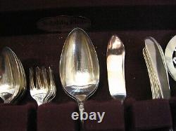 Set 64 pcs Nobility Plate Royal Rose Service for 8Silverplate Flatware withBox M