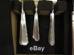 Set Alvin Silverplate Flatware Dawn 50 pcs svc for 8 withCase