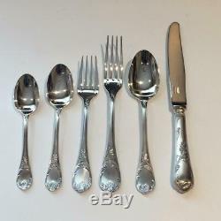 Set Of Christofle Marly Silver Plate Flatware 50 Pcs, Total Weight 1886gr S238
