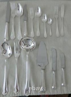 Set of 108 pcs SPATOURS by CHRISTOFLE silverplate flatware, FRANCE