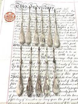 Set of 11 Rare Silverplate Nut Picks Game Squirrel & Bird 1876 E. G. Webster Bro