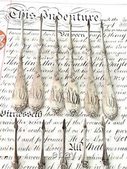 Set of 11 Rare Silverplate Nut Picks Game Squirrel & Bird 1876 E. G. Webster Bro