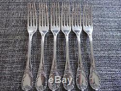 Set of 24 Pieces Flatware CHRISTOFLE MARLY Silverplated Perfect condition