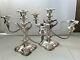 Set of 2 Vtg Silver plated CORONET Twisted/Grape Candelabra