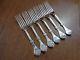 Set of 6 Reed & Barton Roman Medallion Silverplate 7 Forks No Monograms