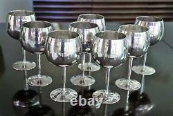 Set of 8 SILVER PLATED Large Vintage EPNS Goblets from Rod and Alana Stewart