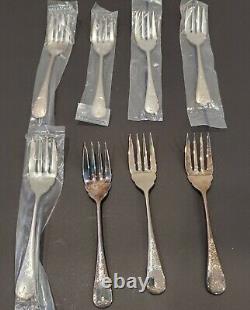 Set of 8 x Salad Forks Birks Regency Plate Queen Mary Pattern 6 NEW